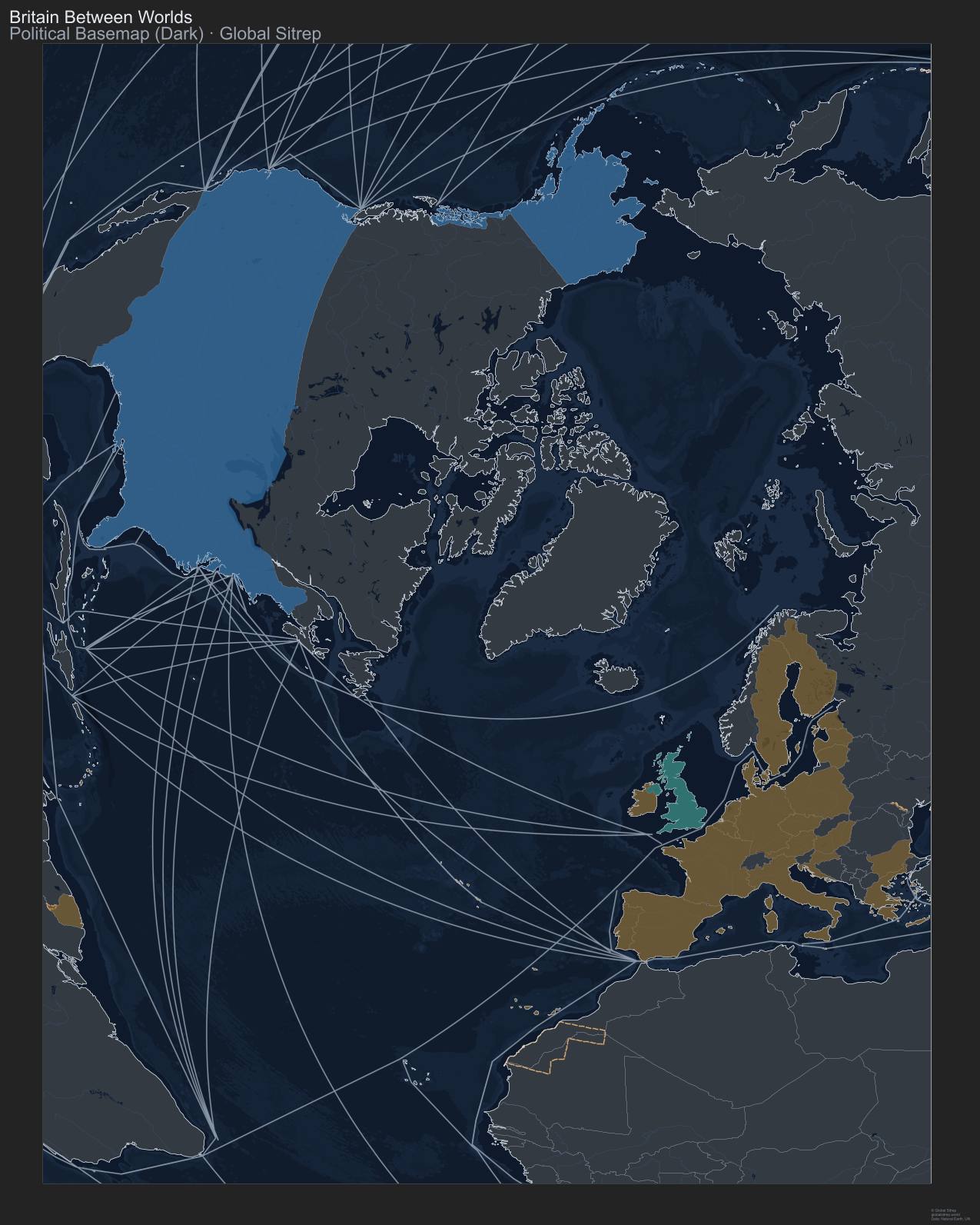 Map: Britain Between Worlds